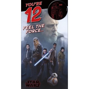 Поздравительная открытка Star Wars The Last Jedi 12 со значком